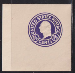 US Postal Stationery and Cut Squares #U481b MINT    SUPERB  Purple FC Die 1  Cat Value: $55