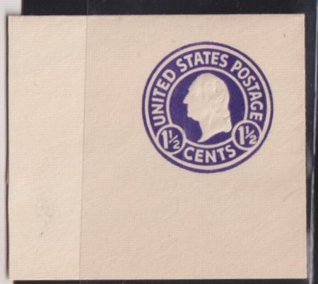 US Postal Stationery and Cut Squares #U481b MINT    SUPERB  Purple, Color Error Jumbo FC  Cat Value: $55