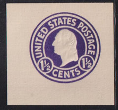 US Postal Stationery and Cut Squares #U481b MINT    VF Error  Cat Value: $55