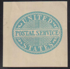 US Postal Stationery and Cut Squares #UO16   F - VF Light blue Cat Value: $180