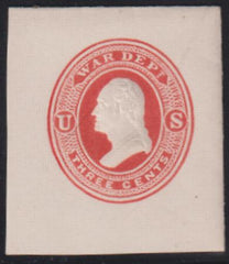 US Postal Stationery and Cut Squares #UO34   XF 37x43 mm  Cat Value: $75