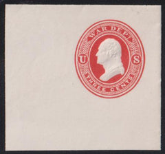 US Postal Stationery and Cut Squares #UO34   SUPERB FC Cat Value: $75