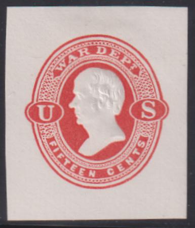 US Postal Stationery and Cut Squares #UO41   VF 33x39 mm PFC Cat Value: $200