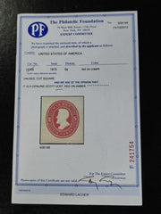 US Postal Stationery and Cut Squares #UO57   F - VF PFC Cat Value: $65