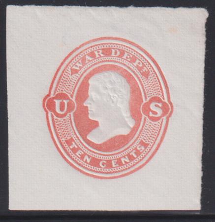 US Postal Stationery and Cut Squares #UO59   Superb  Cat Value: $180