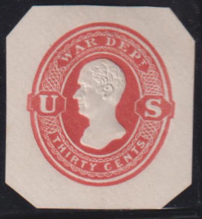 US Postal Stationery and Cut Squares #UO67   VF  but clipped corners would be fine if cut Cat Value: $150