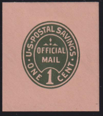 US Postal Stationery and Cut Squares #UO71   SUPERB Jumbo 42x47 mm Cat Value: $175