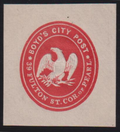 US Postal Stationery and Cut Squares #20LU1   VF - XF Boyd City local Cat Value: $175