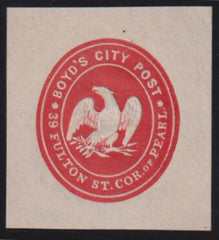 US Postal Stationery and Cut Squares #20LU1   VF - XF Boyd City local Cat Value: $175