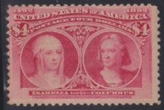 US Early Commemoratives #244 Mint Hinged AVE - F Lightly Disturbed OG Cat Value: $2100