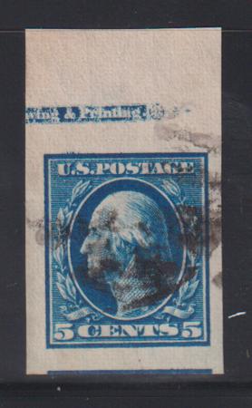 US Washington - Franklin #347 VF Large Margin Used imprint Single Cat Value: $50 as 90