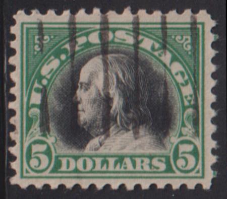 US Washington - Franklin #524 Used VF Well Centered - Light Cancel Perfectly centered Vignette Cat Value: $40