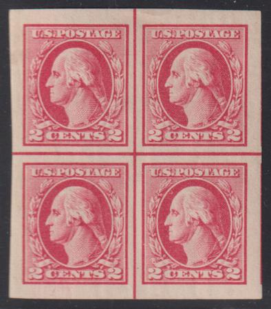 US Washington - Franklin #532 Hinged SUP Jumbo Center line block Few gum bends Cat Value: $300++