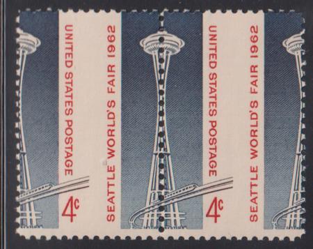 US Modern #1196 Mint NH XF Dead-on 50% Misperf Beautiful