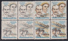 US Airmails #C91a Mint NH VF Very light lithograph impression with normal for comparison