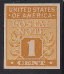 US Savings Stamps #PN1TC5  NH Pastal note plate proof on white wove, imperf