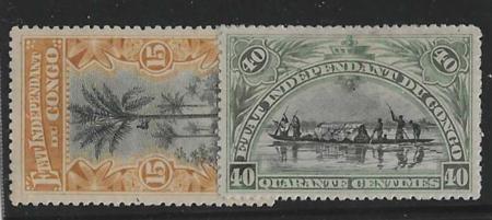 Belgian Congo 27-8  VFMint Hinged cv $10.50