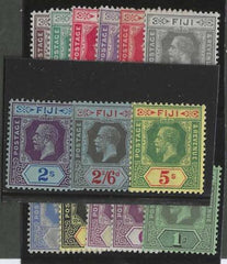 Fiji 93-106  F-VF Mint Hinged Complete set cv $152.80