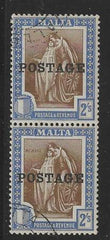 Malta 126 F-VF Used Valletta Cancel cv $160.