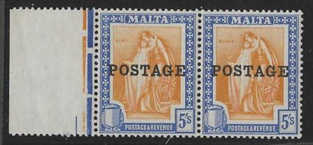 Malta 128 VF Mint NH  cv $160 + NH