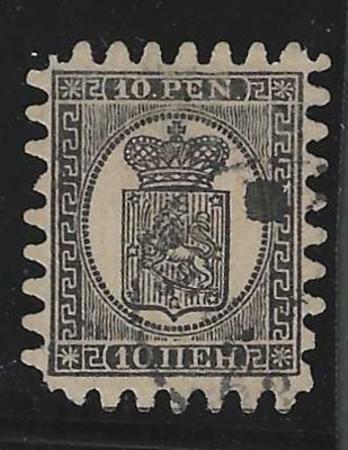 Finland 13 VF Used Laid paper full teeth cv $290