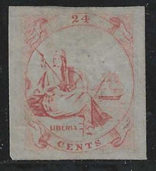Liberia CT6B6 Von Salesky  XF  Trial Color - Red