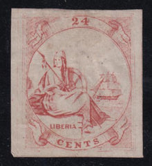 Liberia CT6B Von Salesky  XF Trial Color, Faults