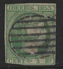 Spain 22  Used Faults Cert, 3 margin cv $130