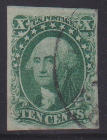 US Classics #15 Used VF + 4 nice large margins light cancel Cat Value: $145