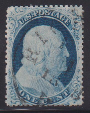 US Classics #23 Used F - VF Clearly recut at top few very slightly nibbed perfs, light cancel Cat Value: $1200