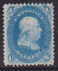 US Classics #63 Used VF light blue cancel Cat Value: $45