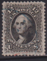 US Classics #69 Used VF - XF light blue cancel, beautiful! Cat Value: $230 as 85