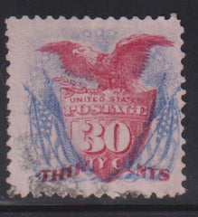 US 1869 Pictorials #121 Used F - VF Rich color - barely Cancelled Cat Value: $450