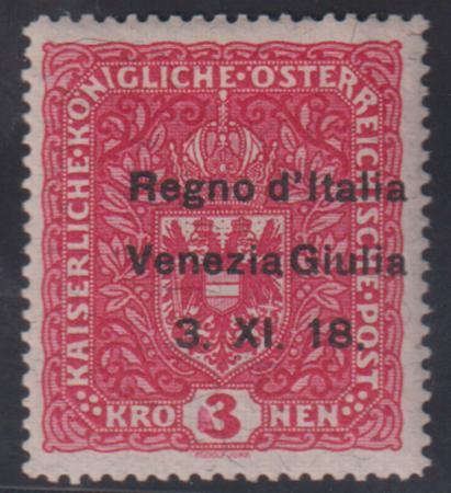 Austria Occupation #N19 Hinged VF Signed Twice Cat Value: $650