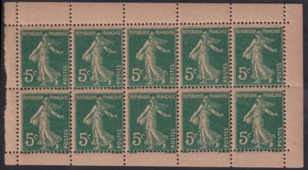 France #YV137k NH F GC Paper Booklet pane Cat Value: $220/E200.00