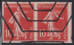 France Sc 162a #YV138g Used VF remainder cancel pair Cat Value: $55/E50.00