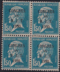 France #YV265  Block of 4 LH F - VF Cat Value: $92.50/E84.00