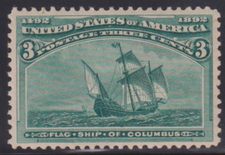 US Early Commemoratives #232 LH VF - XF Barely Hinged Cat Value: $42.50 as 85