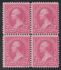 US Bureau and Regular Issues #248 NH F + Fresh NH block with the usual gum unique to 248 Cat Value: $400