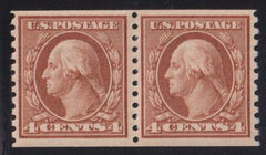 US Washington - Franklin #457 LH F - VF Pair - Fresh! Cat Value: $70