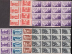 US Modern #752,754,756-65, 766a-767a Mint  Farley Centerline Blocks of 16 - regular
