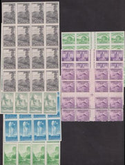 US Modern #752,754,756-65, 766a-767a Mint  Farley Centerline Blocks of 16 - regular