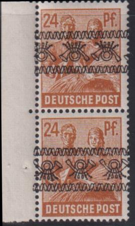 Germany Sc 608 var #Mi44INka NH VF Signed Sschegel, 1 Overprint inverted 1 normal Cat Value: 80