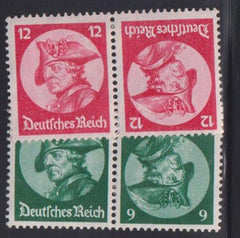 Germany #398a-9a Hinged  Mi K17-18 Cat Value: 36