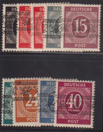 Germany #585A-593 LH VF Several signed GERTED EBEL GOECKS, etc. Cat Value: $185.05