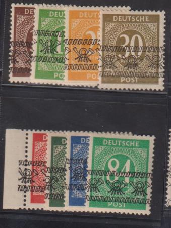 Germany #585A-593 LH VF Several signed GERTED EBEL GOECKS, etc. Cat Value: $185.05