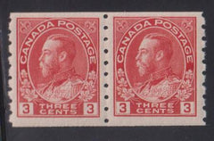 Canada #130b Pair NH VF die II Cat Value: $450