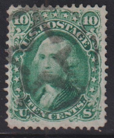 US Classics #68 Used F - VF Large 5 pt Star Cancel Cat Value: 60+