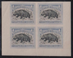 Liberia #47 var Mint Hinged  Bottom Margin Imperf block