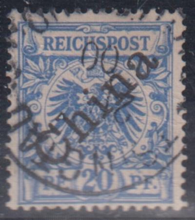 Germany Office in China #4a Used  Tsingtau 45 degree overprint Cat Value: 16.50